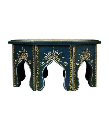 Lal Haveli Chowki Decorative Table Stool 13 X 13 X 6 Inches 1