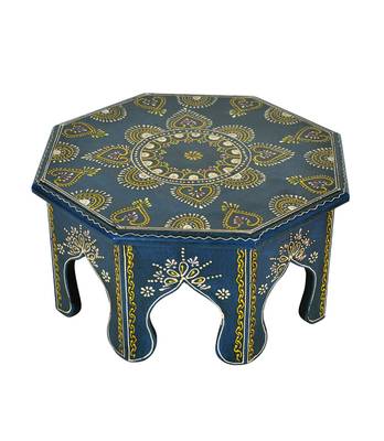 Lal Haveli Chowki Decorative Table Stool 13 X 13 X 6 Inches 2