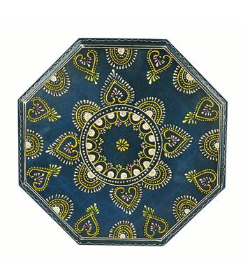 Lal Haveli Chowki Decorative Table Stool 13 X 13 X 6 Inches 3