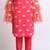 Shocking pink  kurti and cigarette pants