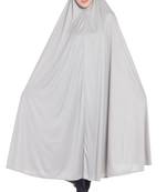 premium gray plain lycra jilbab abaya for women