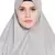 Head To Calf Grey Jilbab Abaya