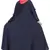 Nida Embroidered Patch Umbrella Navy Abaya