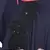 Nida Embroidered Patch Umbrella Navy Abaya