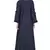 Nida Embroidered Patch Umbrella Navy Abaya