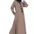 Coffee Brown Hand Work Beads Embellished Nida Party Abaya