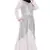 Light Pink Sequins Beads Hand Work Georgette Abaya