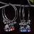 Silver Plated Two Pairs of Designer Bangles with Multiple Hanging Jhumkis and Bells
