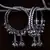 Silver Plated Kundan Embellished Two Pairs of Designer Bangles with Hanging Bells