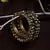 Gold Plated Pair of Designer Bangles with Hanging Bell All Around