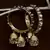 Gold Plated Kundan Embellished Pair of Designer Bangles with Multiple Hanging Jhumkis and Bells