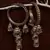 Bollywood Look with Multiple Hanging Jhumkis and Punjabi Kalire Styled Bangles