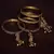 Gold Plated with Multiple Hanging Jhumkis, Bells  and Punjabi Kalire Styled Bangles