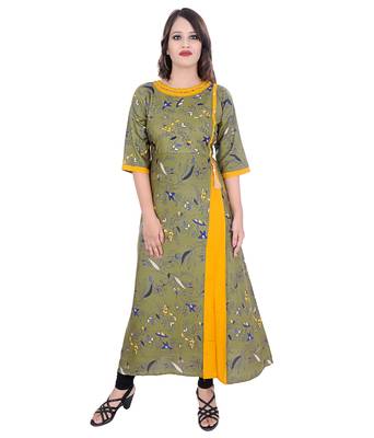 Multicolor printed cotton kurti 1