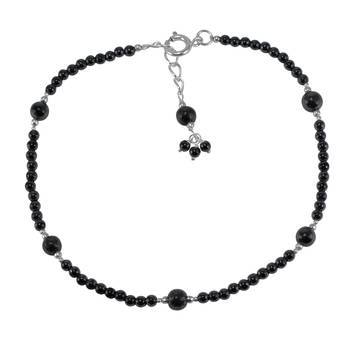 Black Crystal Anklets 1