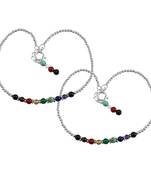 Multicolor Crystal Anklets