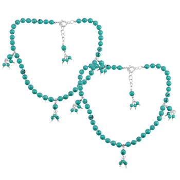 Blue Turquoise Anklets 1