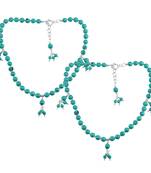 Blue Turquoise Anklets