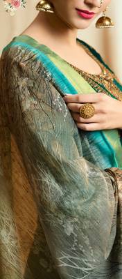 Dark Green Embroidered Silk Salwar With Dupatta 4