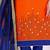 Orange embroidered cotton salwar with dupatta