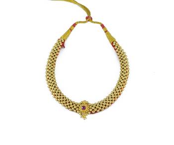 Crystal Yellow Gold Alloy Combo Pack Of 2 Necklace 2