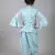 Frill sleeves Peplam top with dhoti