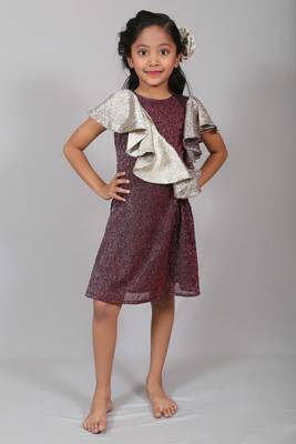 A Line ruffel dress 1