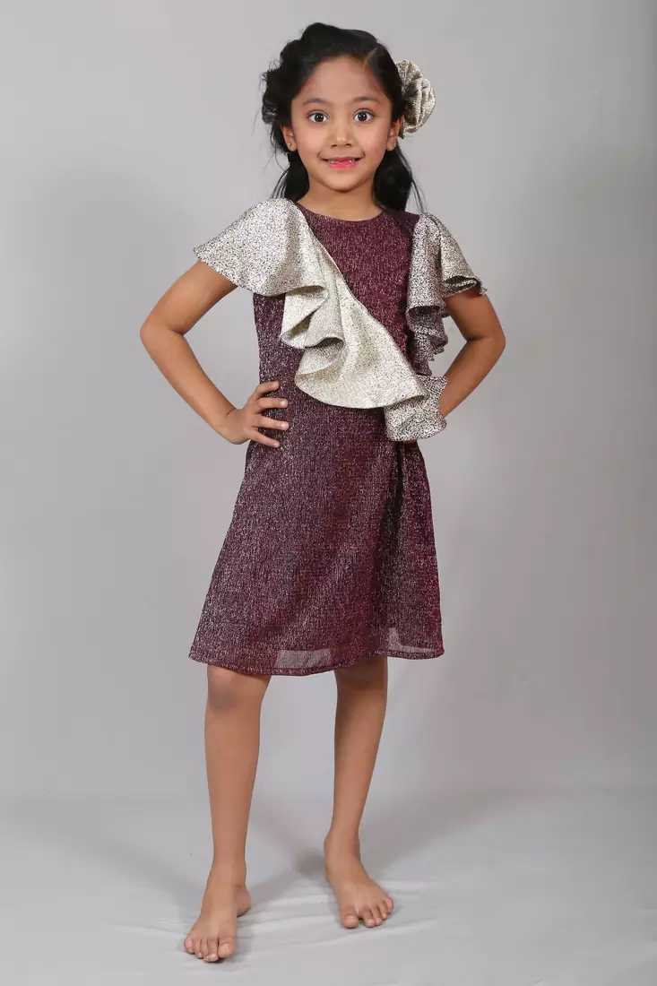 A Line ruffel dress