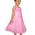 Pink Plain Net Kids-Frocks