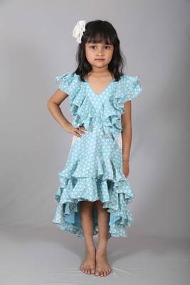 Ruffel Haulter Neck frock 1