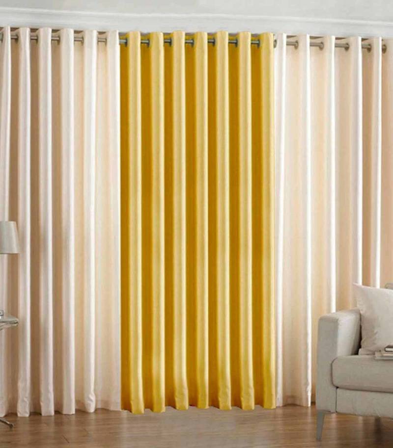 Multicolor polyester curtains