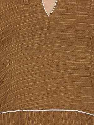 Beige printed crepe kameez with dupatta 4