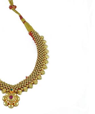 Crystal Yellow Gold Alloy Combo Pack Of 2 Necklace 3