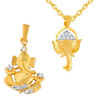 White cubic zirconia pendant 1