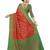 Orange woven patola saree with blouse