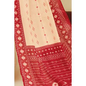Maroon Chanderi Cotton Women's Unstitched Palazzo Suit 6