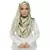 White Most Sold Plain Grid Islamic Hijab Headscarf
