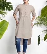Hazelwood Handwoven Kurta With Pockets