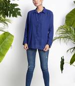 Blue Handwoven Cotton Shirt