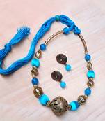 Blue Rounded Antique Necklace Sets