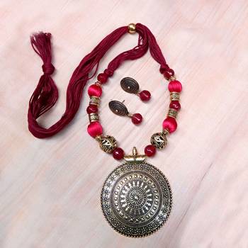 Maroon Antique Necklace Sets 1