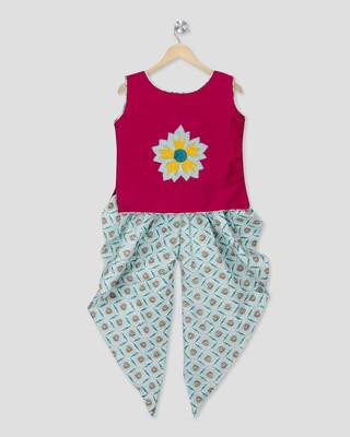 Embroideredtop with dhoti 1