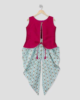Embroideredtop with dhoti 5