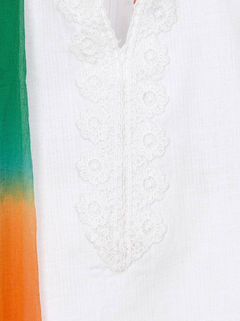 Kurti salwar with tricolor dupatta