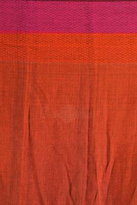 Black hand woven pure cotton handloom saree with blouse 3