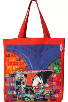 Funky Taxi Tote Bag