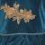 Green embroidered shimmer kids-frocks