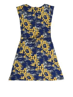 Multicolor printed cotton knitted kids-frocks 2