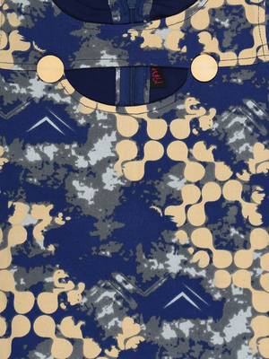 Multicolor printed cotton knitted kids-frocks 3