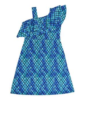 Multicolor printed cotton knitted kids-frocks 2